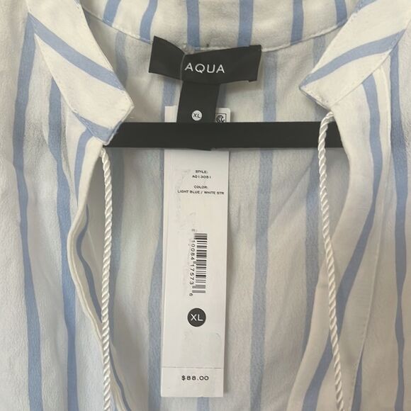 Aqua Womens Striped Smocked Party Mini Dress NEW NWT - Picture 4 of 8